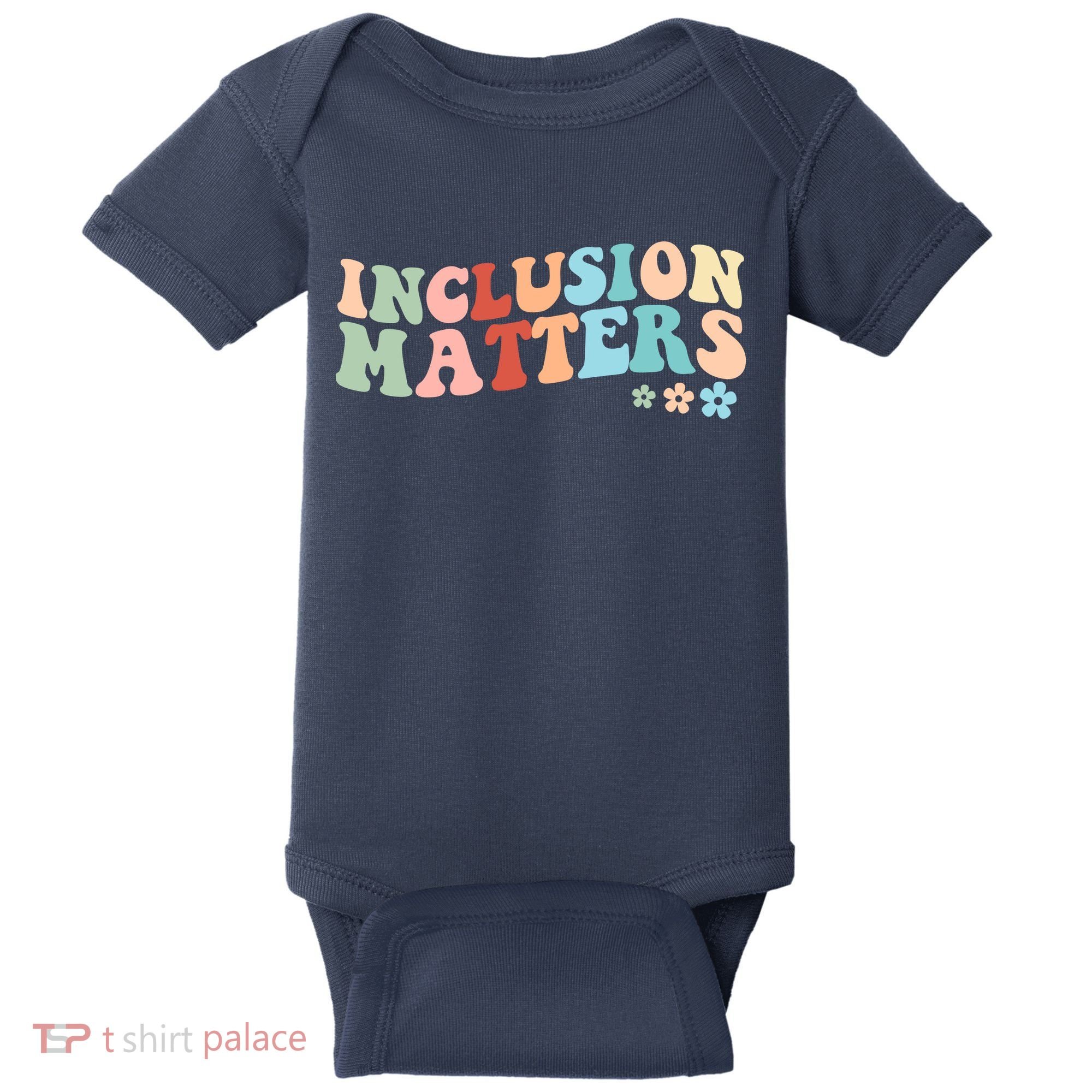 Inclusion Matters Floral Love Acceptance Baby Bodysuit