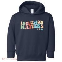 Inclusion Matters Floral Love Acceptance Toddler Hoodie thumb 0