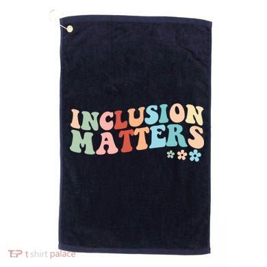 Inclusion Matters Floral Love Acceptance Golf Towel