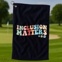 Inclusion Matters Floral Love Acceptance Golf Towel thumb 1