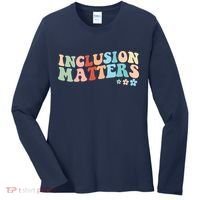 Inclusion Matters Floral Love Acceptance Women's Long Sleeve Shirt thumb 0