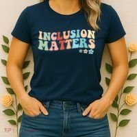 Inclusion Matters Floral Love Acceptance Women's T-Shirt thumb 2