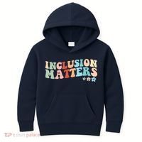 Inclusion Matters Floral Love Acceptance Kids Hoodie thumb 0
