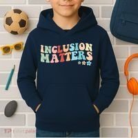 Inclusion Matters Floral Love Acceptance Kids Hoodie thumb 2