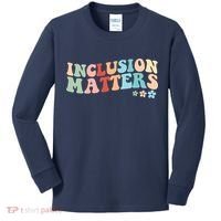 Inclusion Matters Floral Love Acceptance Kids Long Sleeve Shirt thumb 0