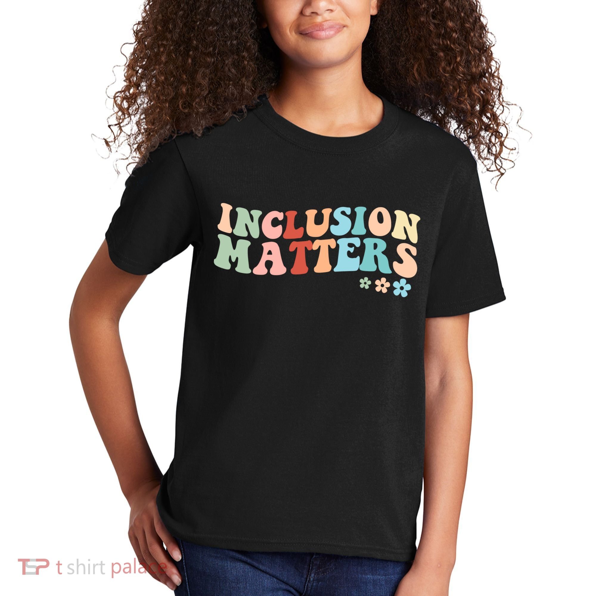 Inclusion Matters Floral Love Acceptance Kids T-Shirt