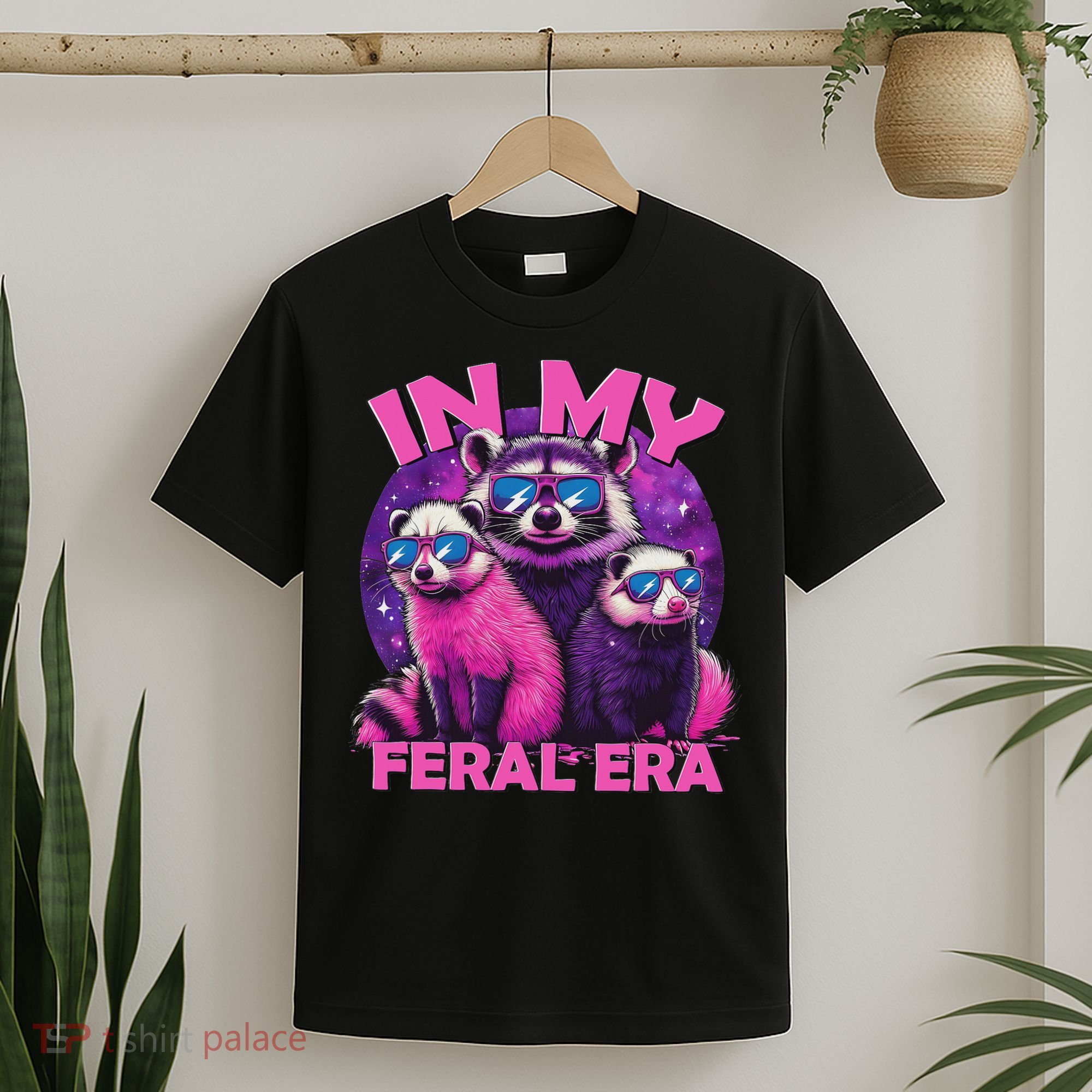 In My Feral Era Awesome Raccoon Cringe Meme Funny Raccoon T-Shirt
