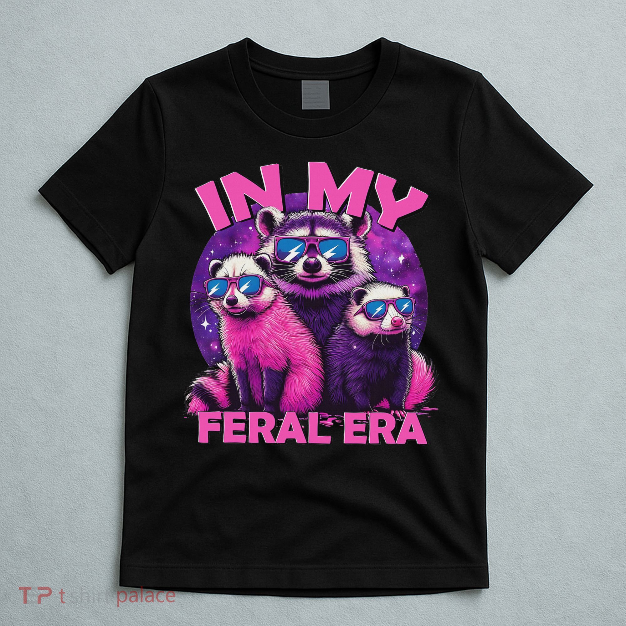 In My Feral Era Awesome Raccoon Cringe Meme Funny Raccoon T-Shirt