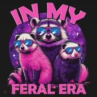 In My Feral Era Awesome Raccoon Cringe Meme Funny Raccoon Visor thumb 3
