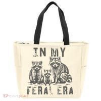 In My Feral Era Racoons Meme Tote Bag thumb 0