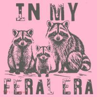 In My Feral Era Racoons Meme Coaster thumb 2