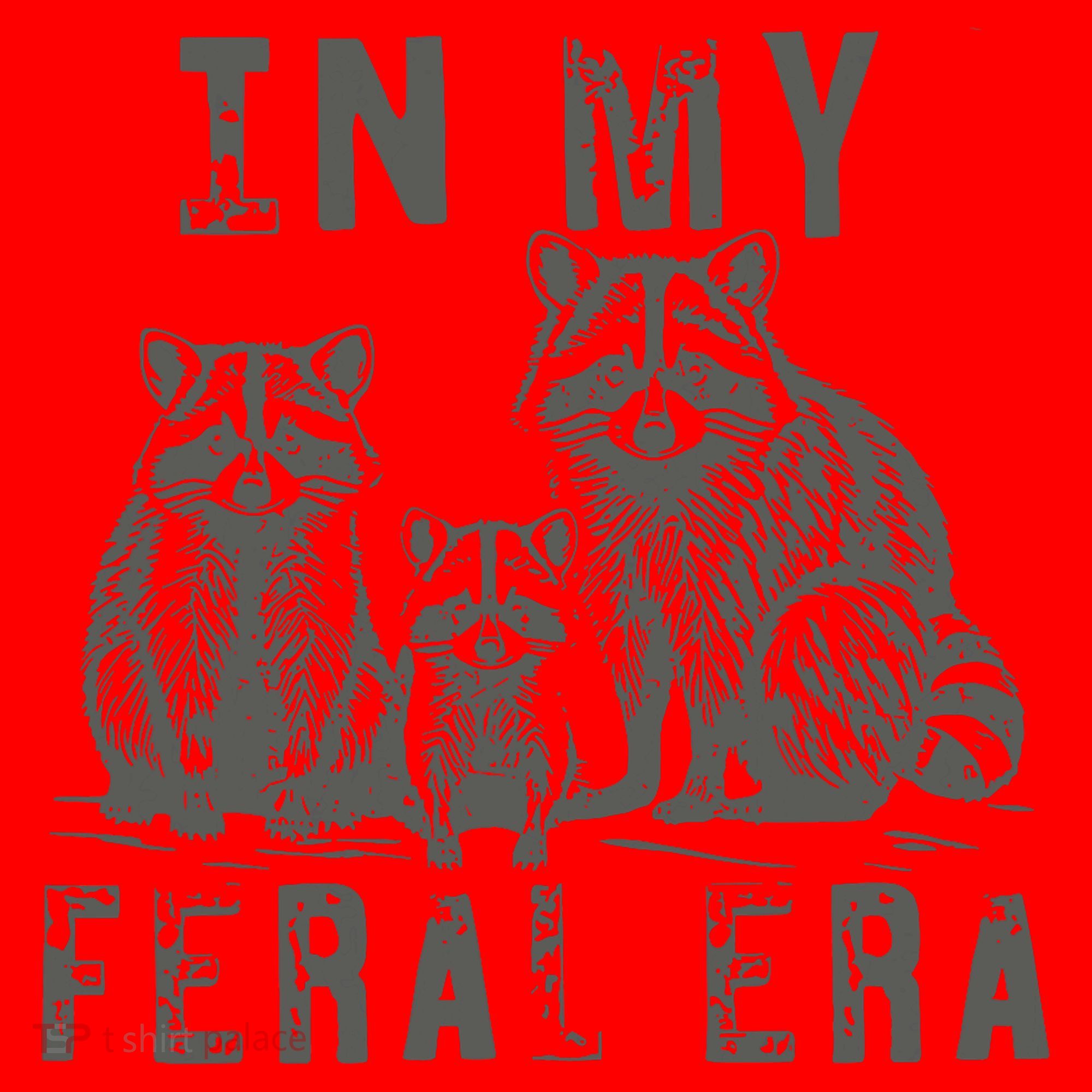 In My Feral Era Racoons Meme Santa Hat