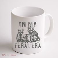 In My Feral Era Racoons Meme Coffee Mug thumb 1