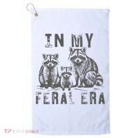 In My Feral Era Racoons Meme Golf Towel thumb 0