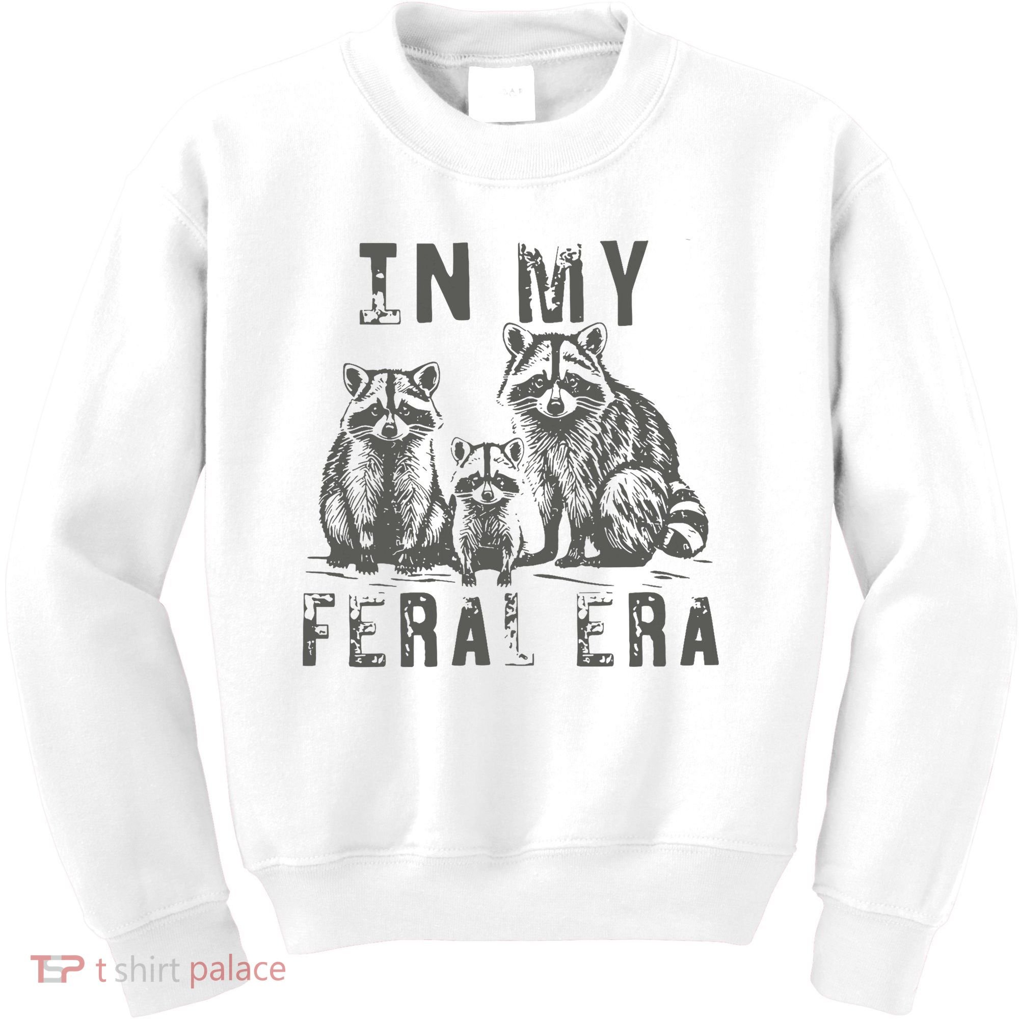 In My Feral Era Racoons Meme Kids Sweatshirt