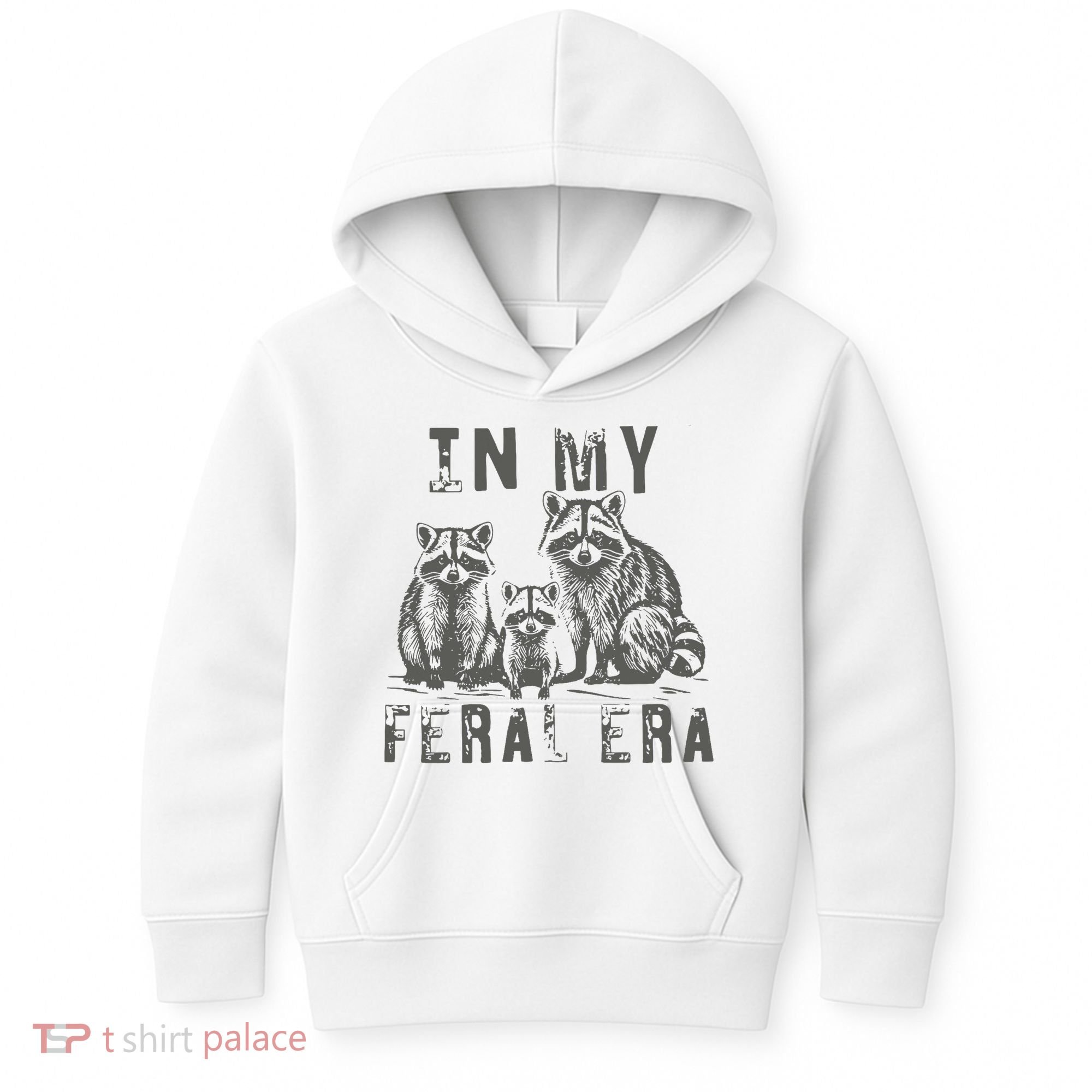 In My Feral Era Racoons Meme Kids Hoodie