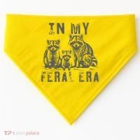In My Feral Era Racoons Meme USA-Made Doggie Bandana thumb 0