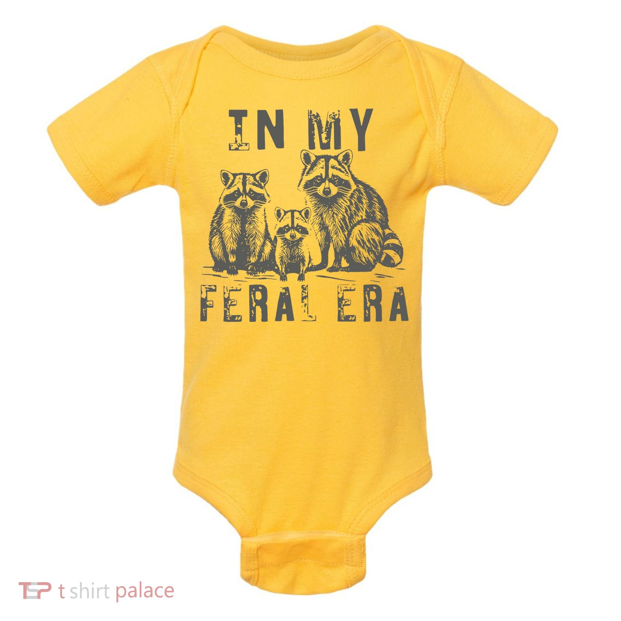 In My Feral Era Racoons Meme Baby Bodysuit