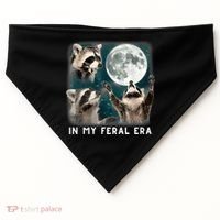 In My Feral Era Raccoon USA-Made Doggie Bandana thumb 0