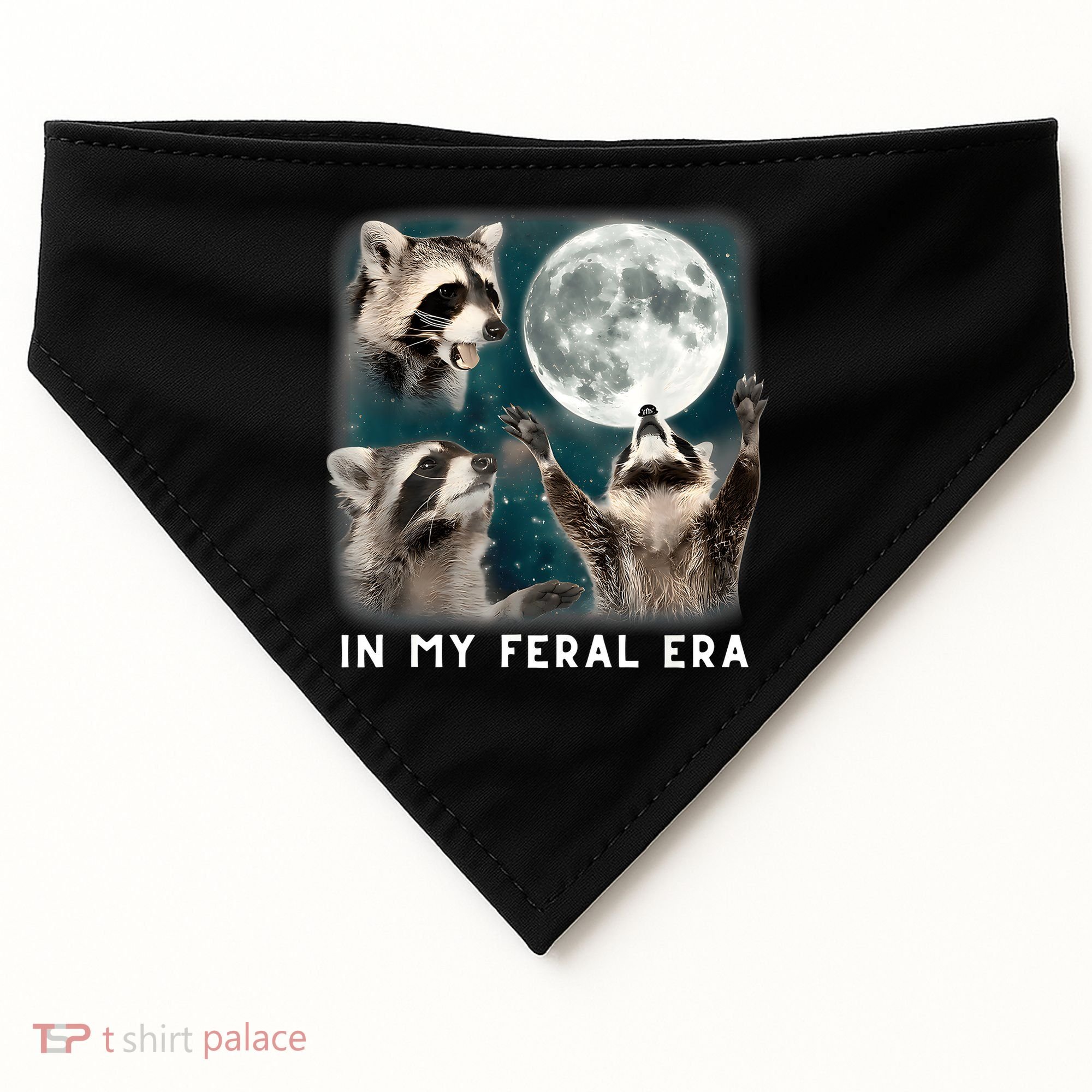 In My Feral Era Raccoon USA-Made Doggie Bandana