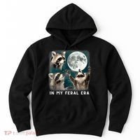 In My Feral Era Raccoon Hoodie thumb 0