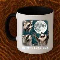 In My Feral Era Raccoon Coffee Mug thumb 2