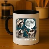 In My Feral Era Raccoon Coffee Mug thumb 4