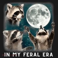 In My Feral Era Raccoon Women's Hoodie thumb 2