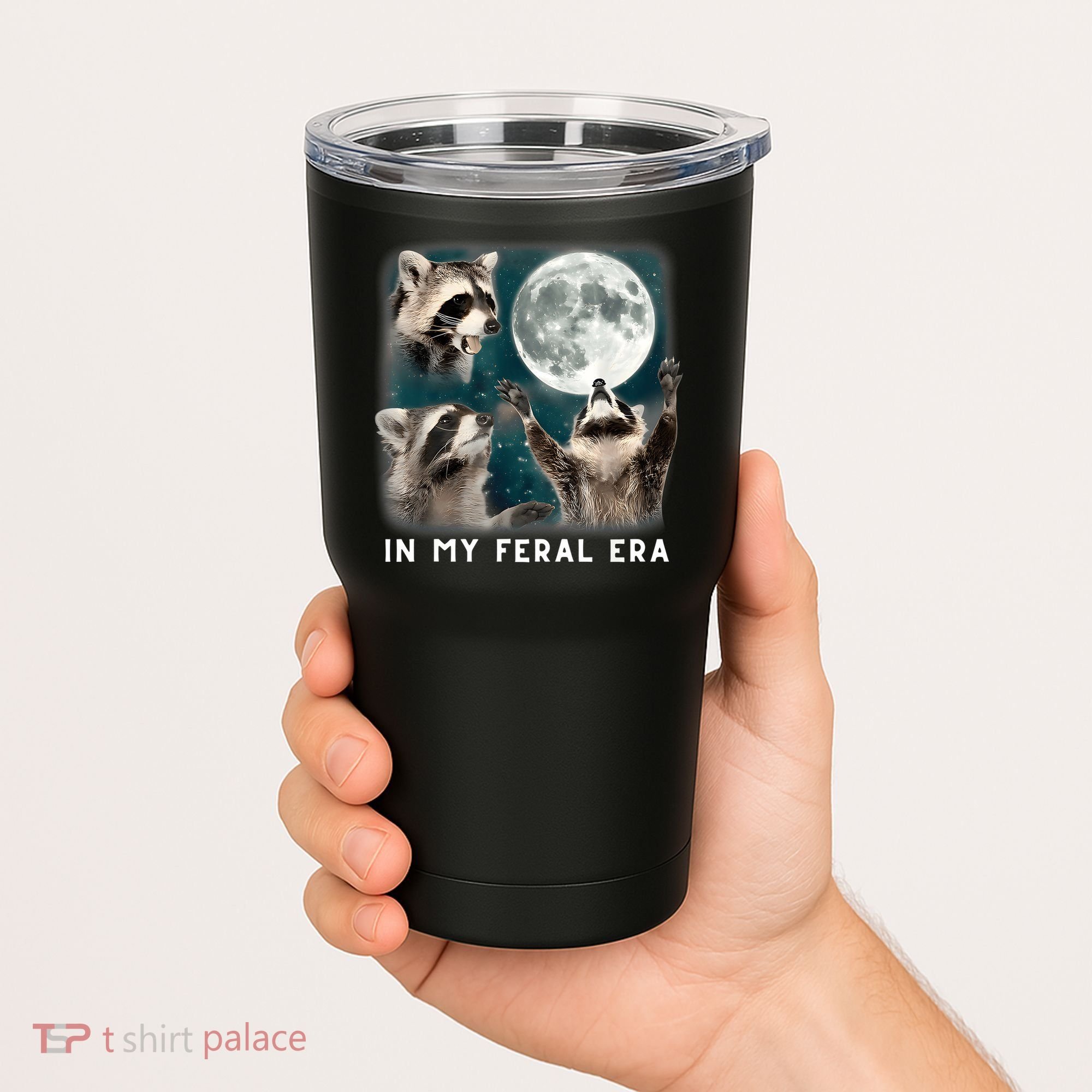 In My Feral Era Raccoon Tumbler