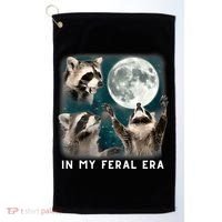 In My Feral Era Raccoon Golf Towel thumb 0