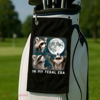 In My Feral Era Raccoon Golf Towel thumb 2