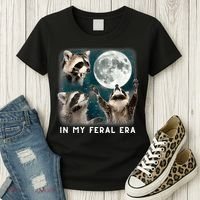 In My Feral Era Raccoon Women's T-Shirt thumb 3