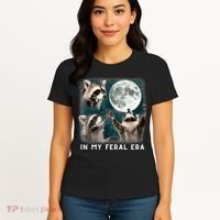In My Feral Era Raccoon Women's T-Shirt thumb 4