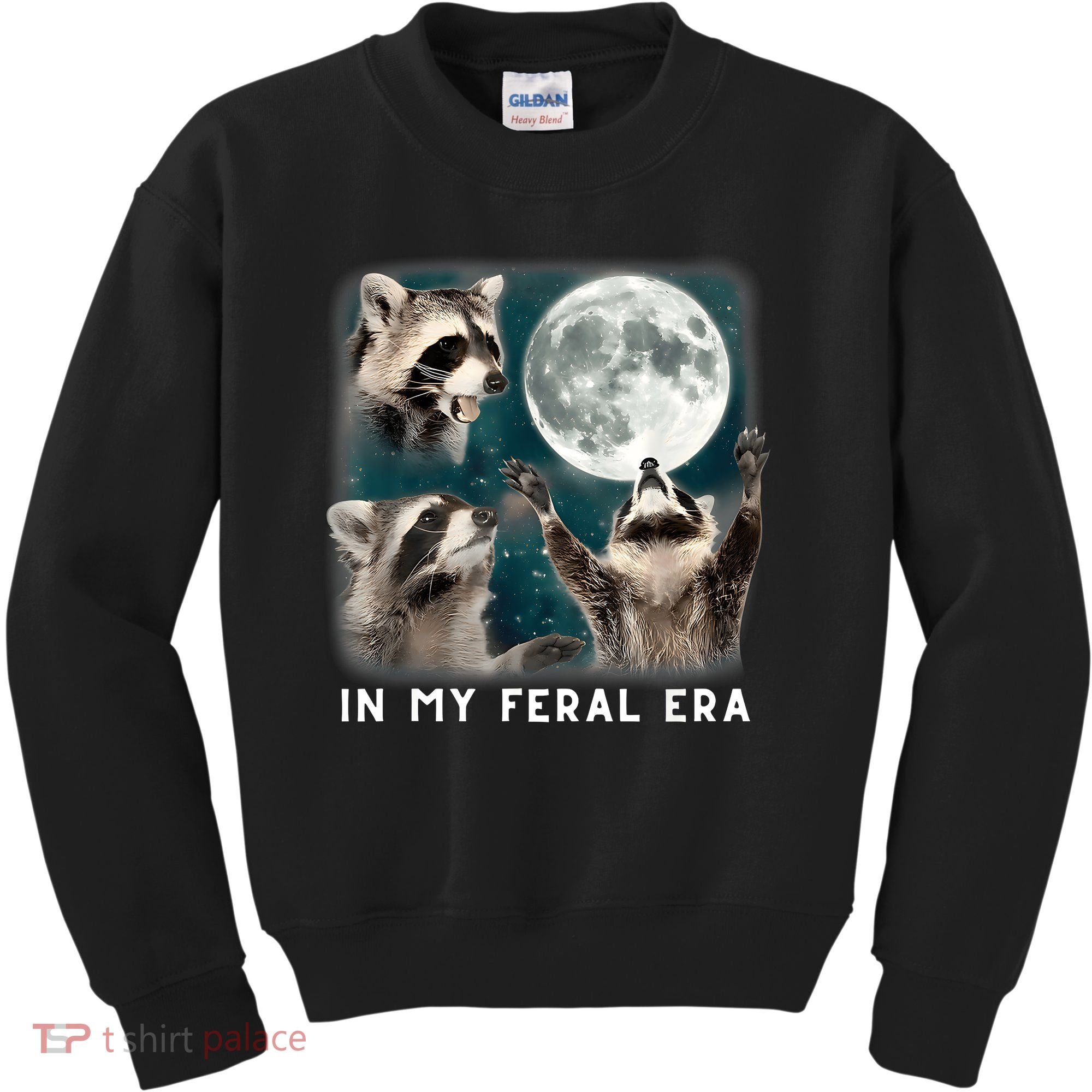 In My Feral Era Raccoon Kids Sweatshirt