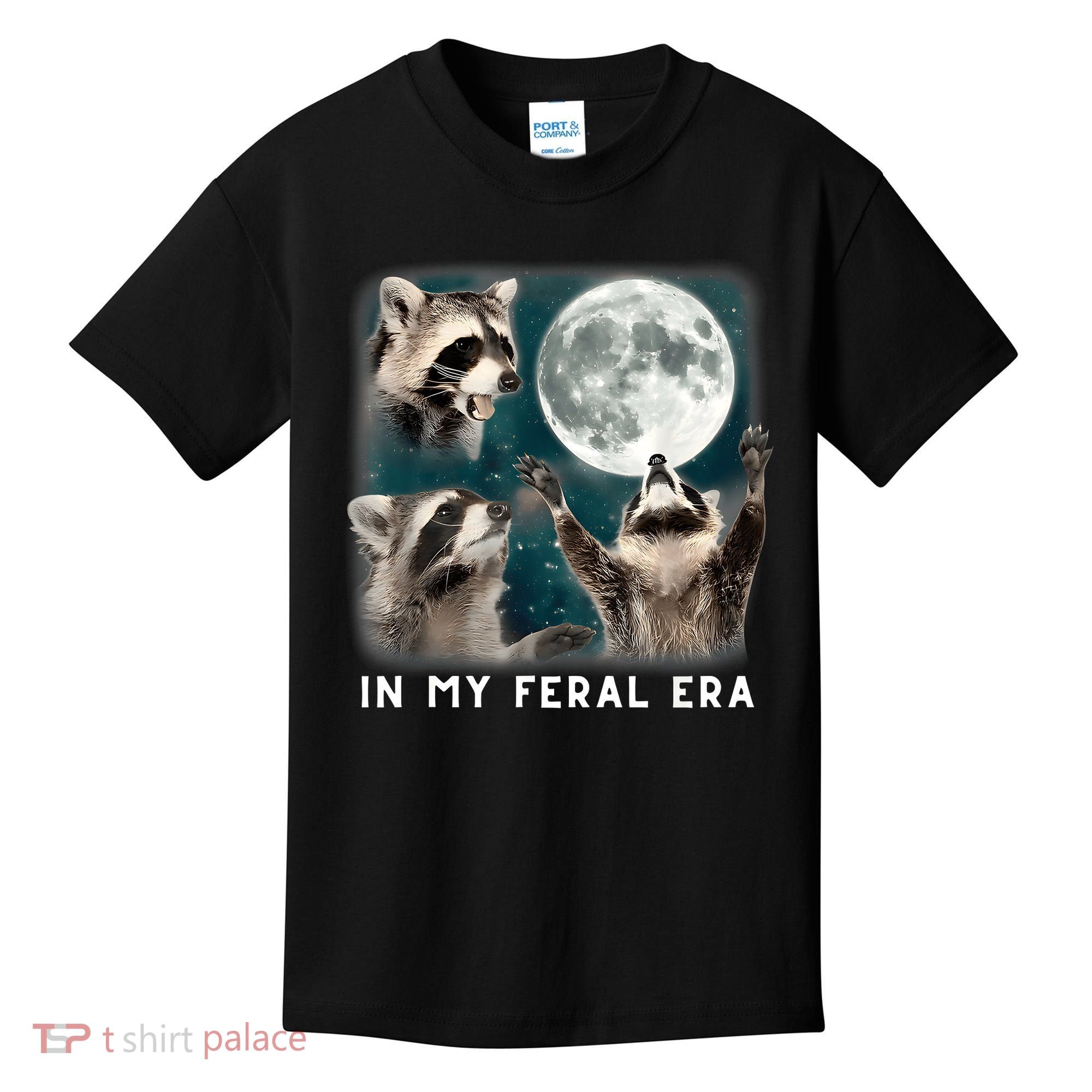 In My Feral Era Raccoon Kids T-Shirt
