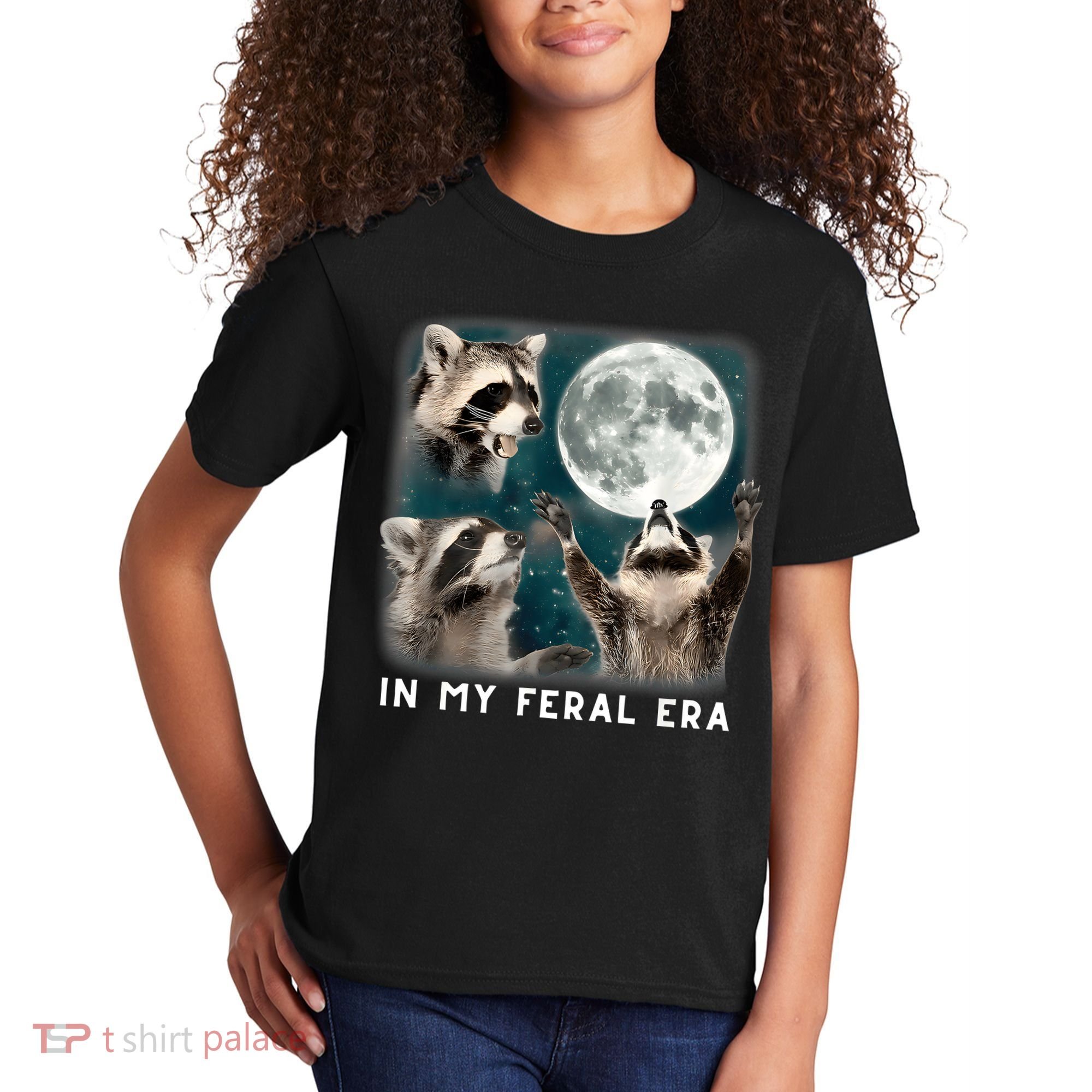 In My Feral Era Raccoon Kids T-Shirt
