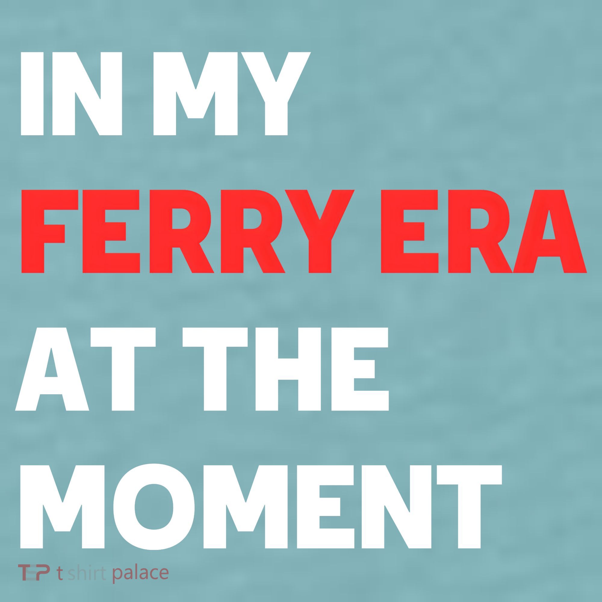 In My Ferry Era At The Moment Sueded Cloud Jersey T-Shirt