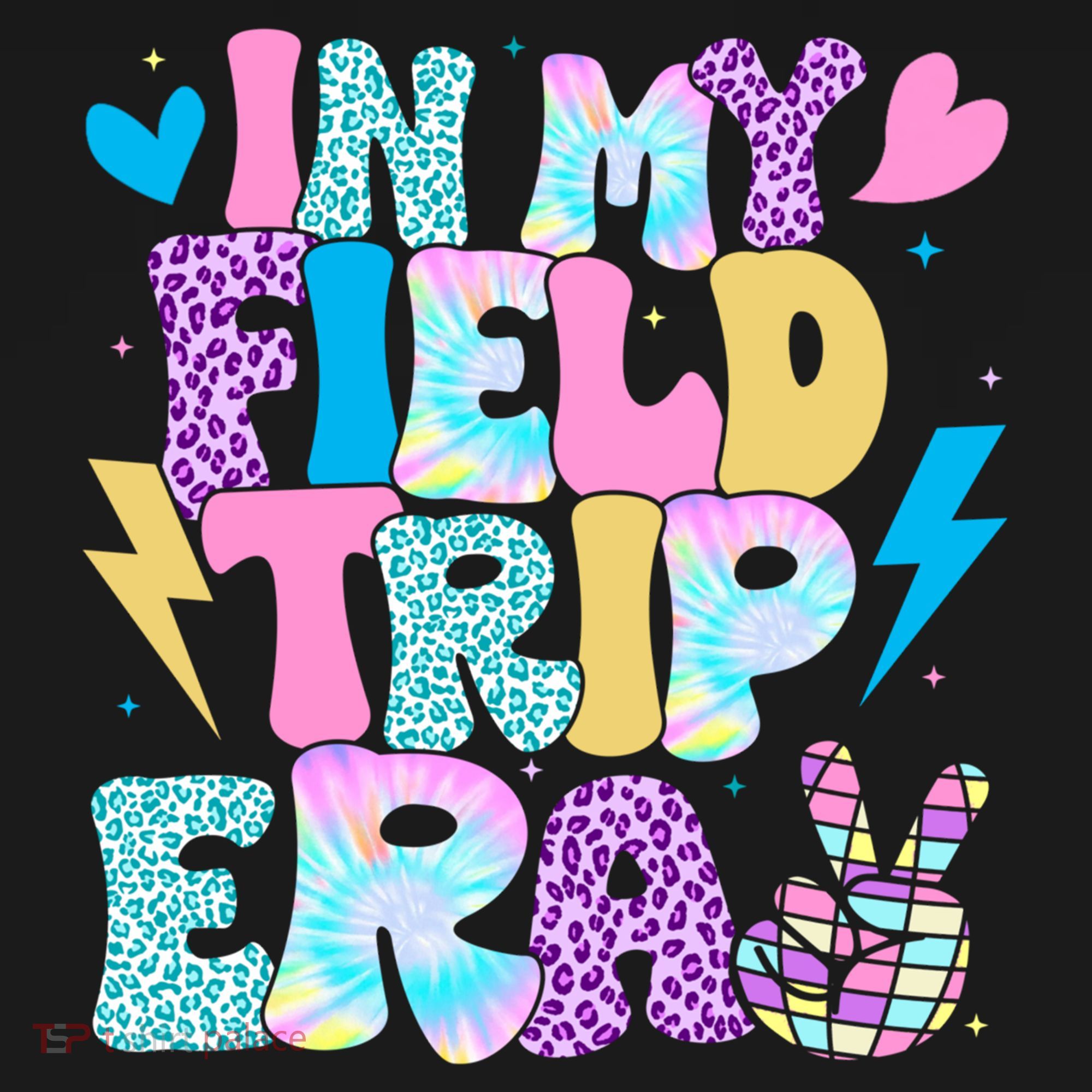 In My Field Trip Era Funny Field Day Gift For Teacher Gift Doggie Tank