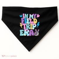 In My Field Trip Era Funny Field Day Gift For Teacher Gift USA-Made Doggie Bandana thumb 0