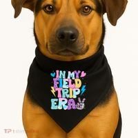 In My Field Trip Era Funny Field Day Gift For Teacher Gift USA-Made Doggie Bandana thumb 1