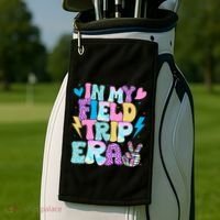 In My Field Trip Era Funny Field Day Gift For Teacher Gift Golf Towel thumb 2