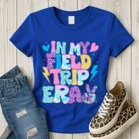 In My Field Trip Era Funny Field Day Gift For Teacher Gift Women's T-Shirt thumb 3