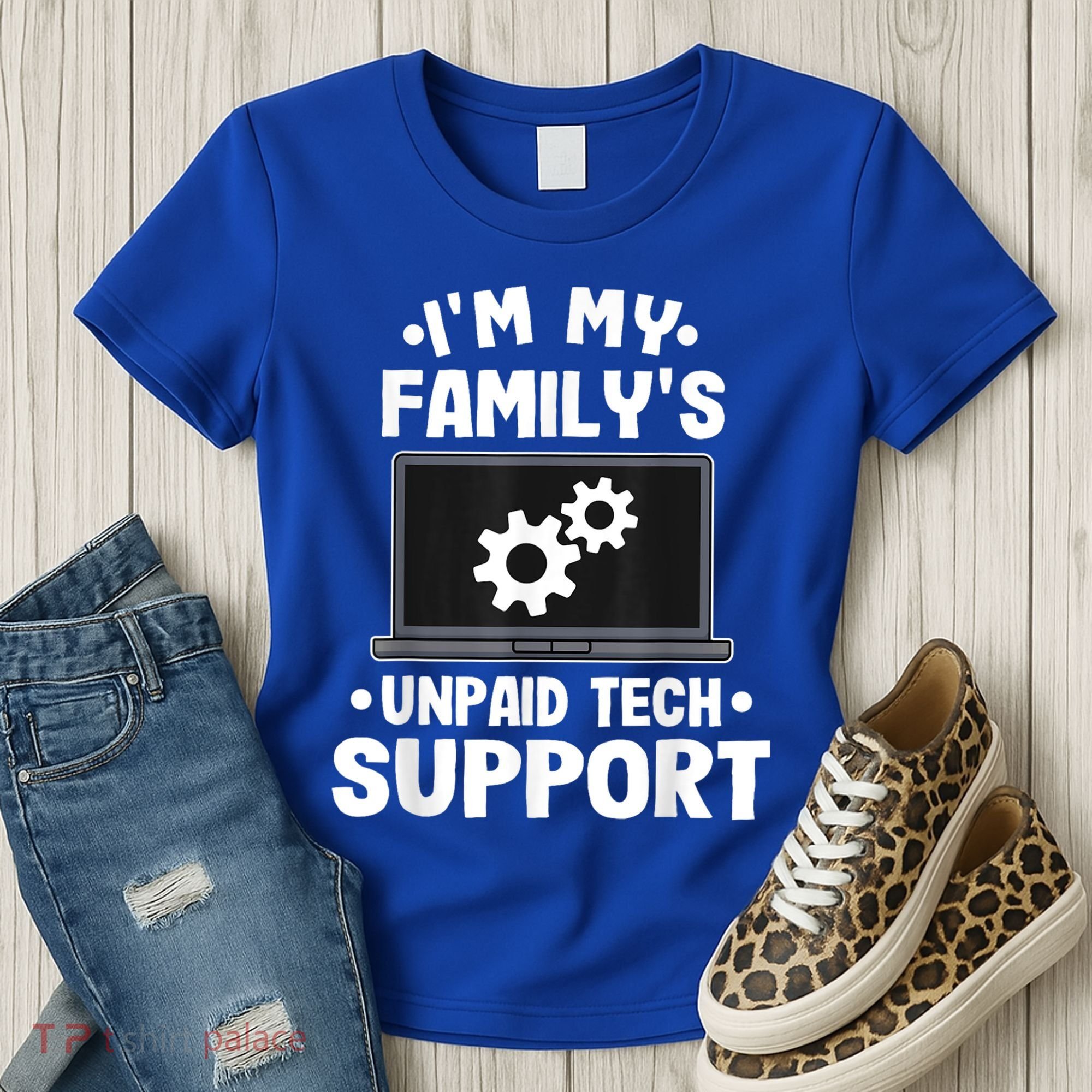 IM My FamilyS Unpaid Tech Support Funny Computer Engineer Women's T-Shirt