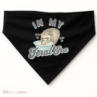 In My Feral Era Raccoon USA-Made Doggie Bandana thumb 0