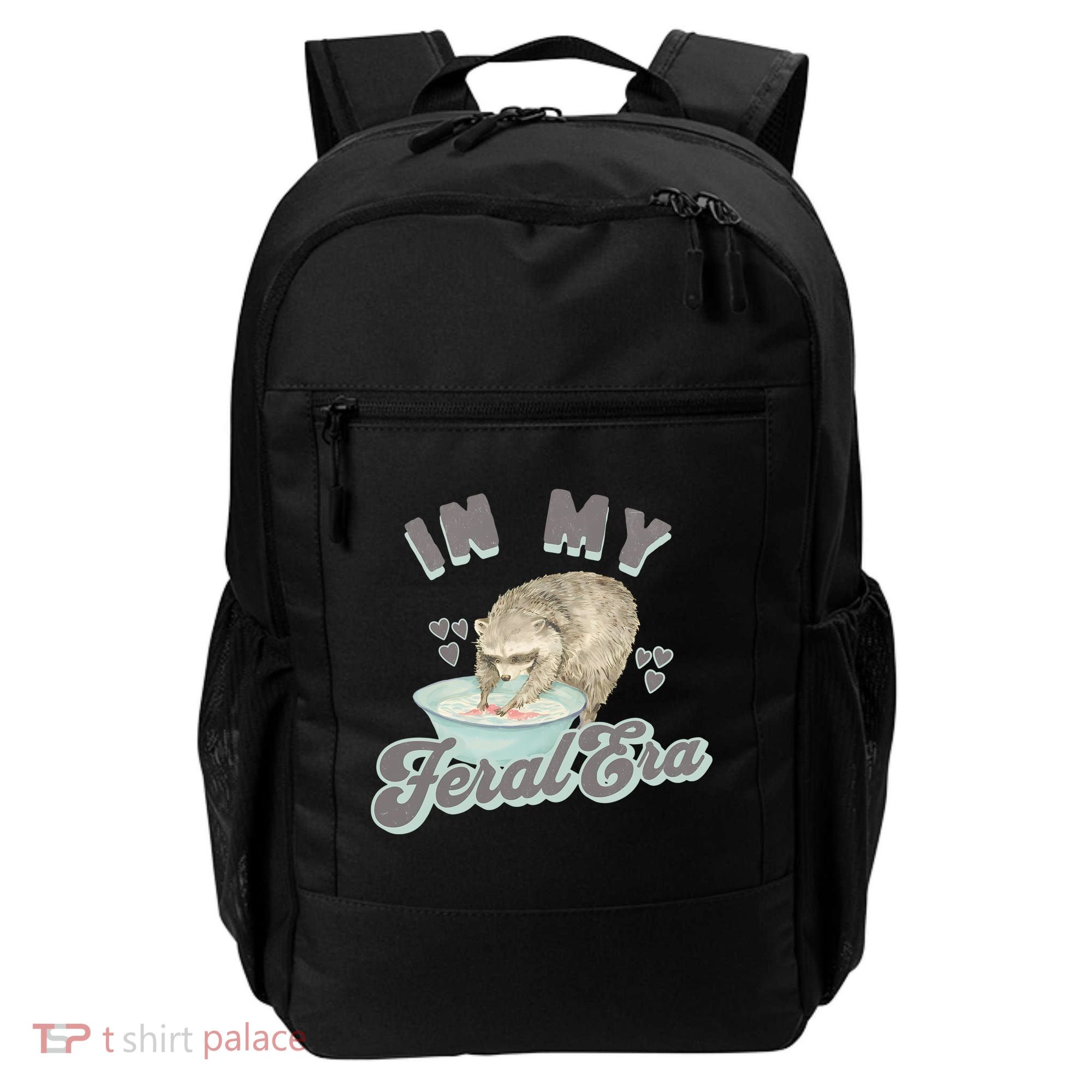 In My Feral Era Raccoon Backpack