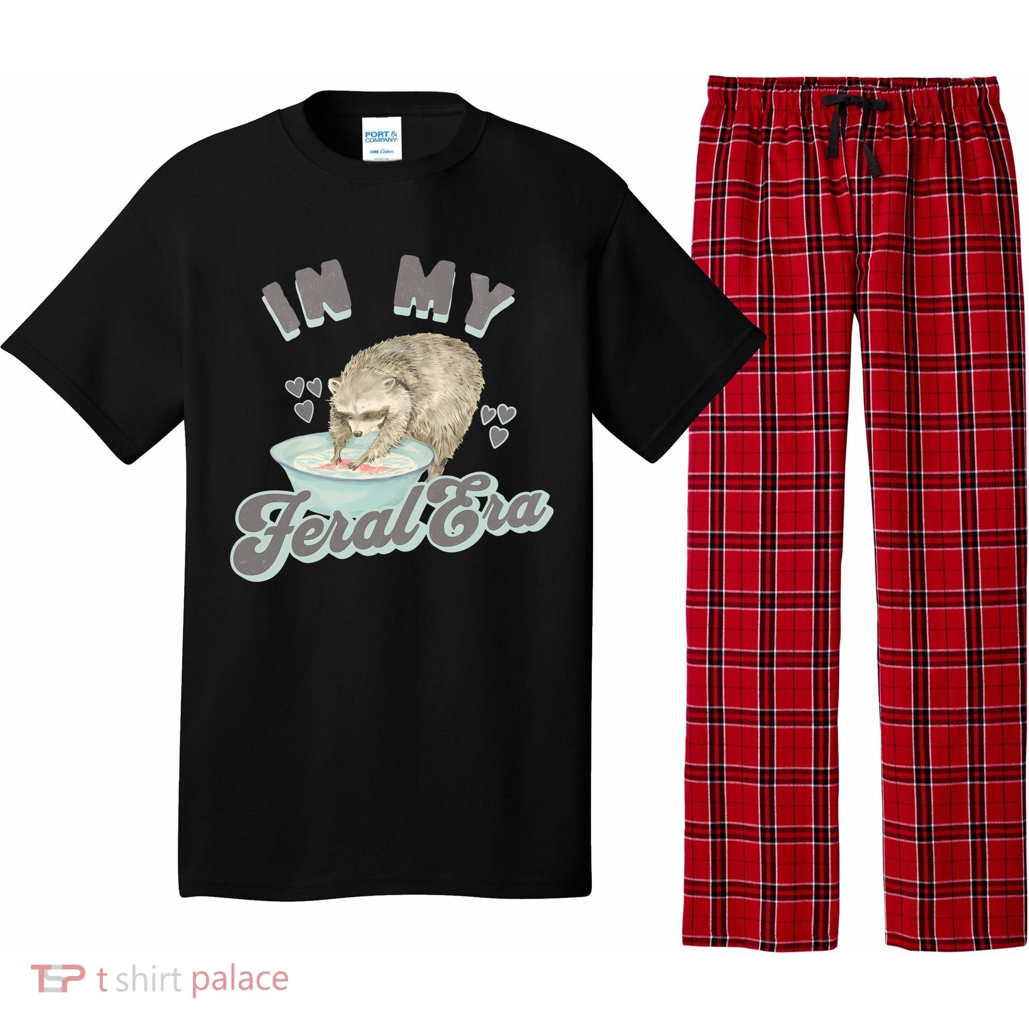 In My Feral Era Raccoon Pajama Set