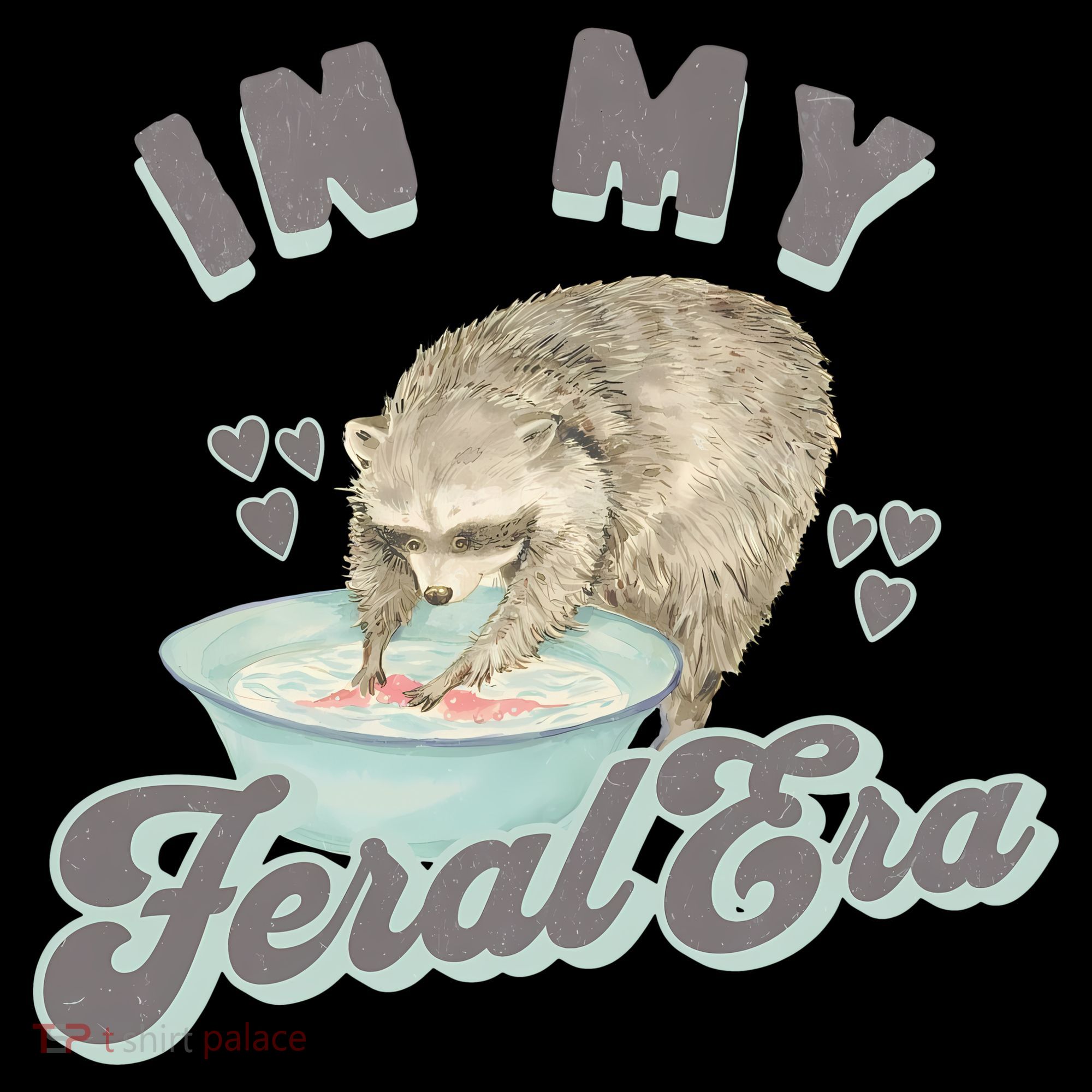In My Feral Era Raccoon Women's Hoodie