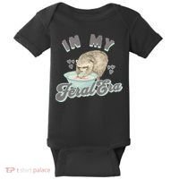 In My Feral Era Raccoon Baby Bodysuit thumb 0