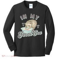 In My Feral Era Raccoon Kids Long Sleeve Shirt thumb 0