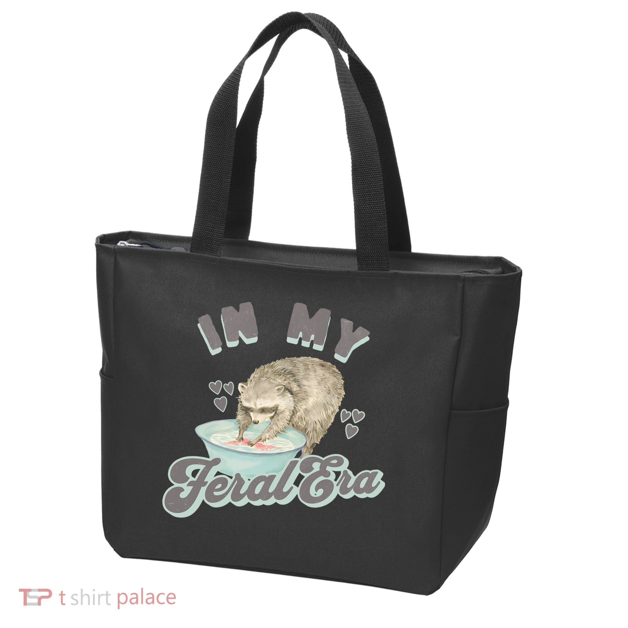 In My Feral Era Raccoon Tote Bag